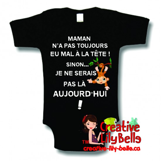 cache-couche-t-shirt maman mal à la tête 3215 (to be translated)
